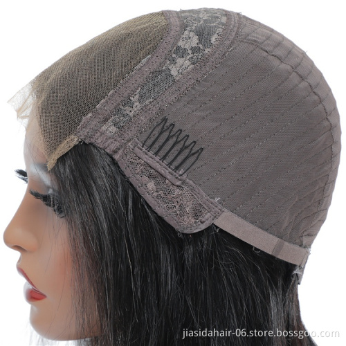 Wholesale 8 Inch Glueless Remy Brazilian Pre plucked Peruvian Lace Front Closure Short Straight Human Hair Bob Wigs